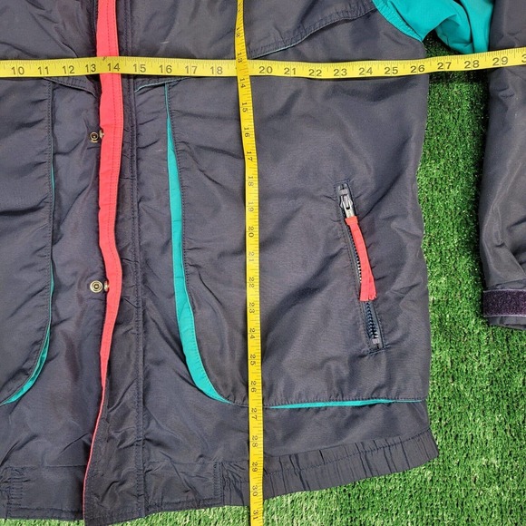 Vintage Mens Columbia Powder Keg Jacket Large Teal Blue Coat - Picture 10 of 10